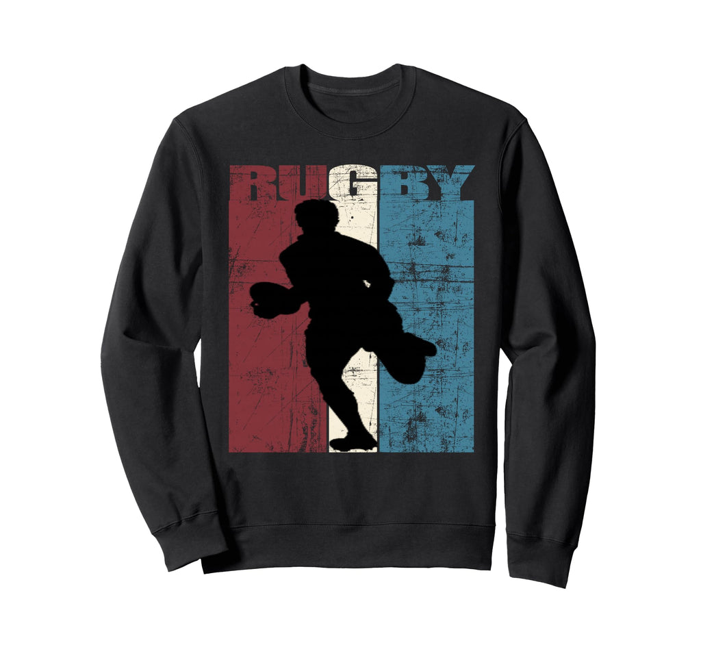 Rugby Rugby Player Distressed Sweatshirt - Streetwear Style Unisex - T-Shirt, Sweatshirt, Hoodie