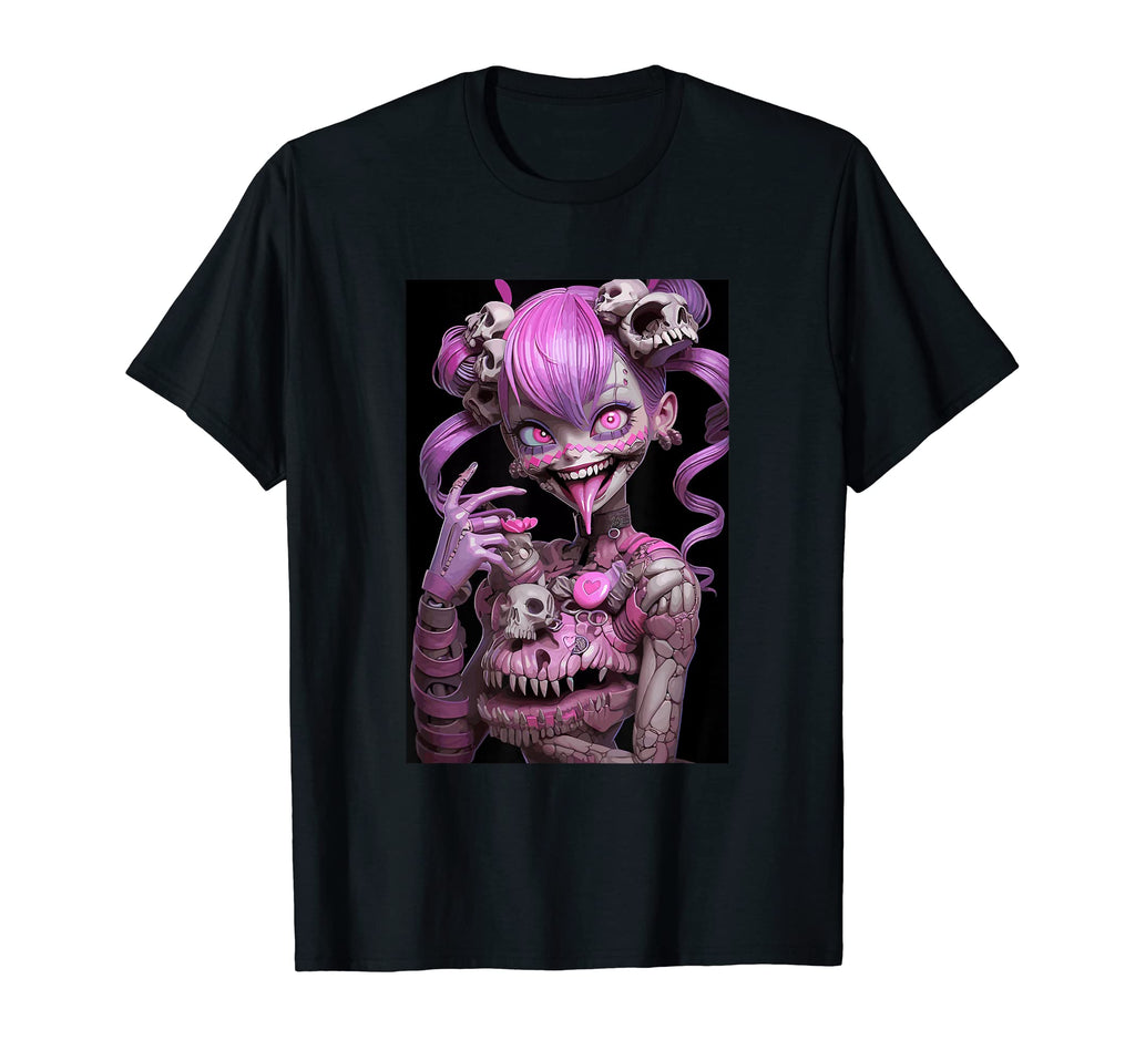 Anime Yami Kawaii Edgy Aesthetic T-Shirt - Minimalist Print Unisex - T-Shirt, Sweatshirt, Hoodie