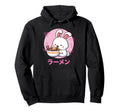 Rabbit Ramen Kawaii Otaku Japanese Hoodie - Minimalist Print Men Women - T-Shirt, Sweatshirt, Hoodie