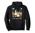 Funny Goose Baseball Field Ballfield I Live Hoodie - Unique Graphic Unisex - T-Shirt, Sweatshirt, Hoodie