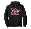 Troy University Trojans Baseball Hoodie - Aesthetic Graphic for Adults - T-Shirt, Sweatshirt, Hoodie