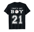 Thats My Baseball 21 Jersey Number Mom T-Shirt - Aesthetic Graphic Unisex - T-Shirt, Sweatshirt, Hoodie