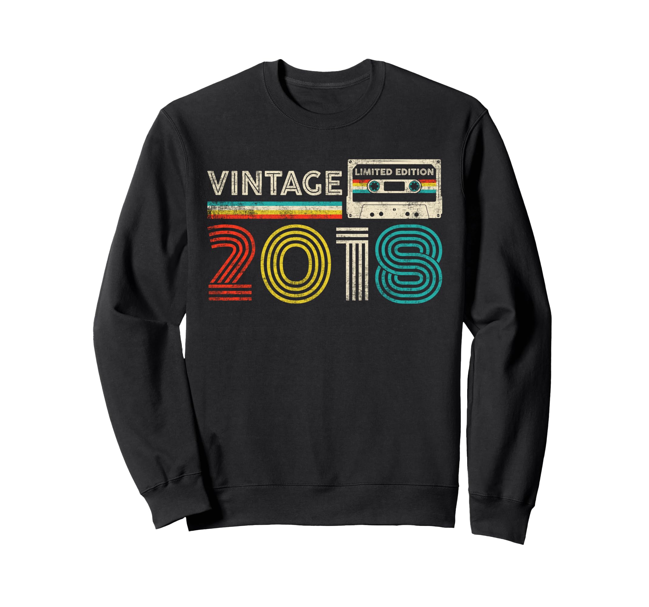 2018 Birthday 2018 Cassette Tape Sweatshirt - Graphic Print Men Women - T-Shirt, Sweatshirt, Hoodie