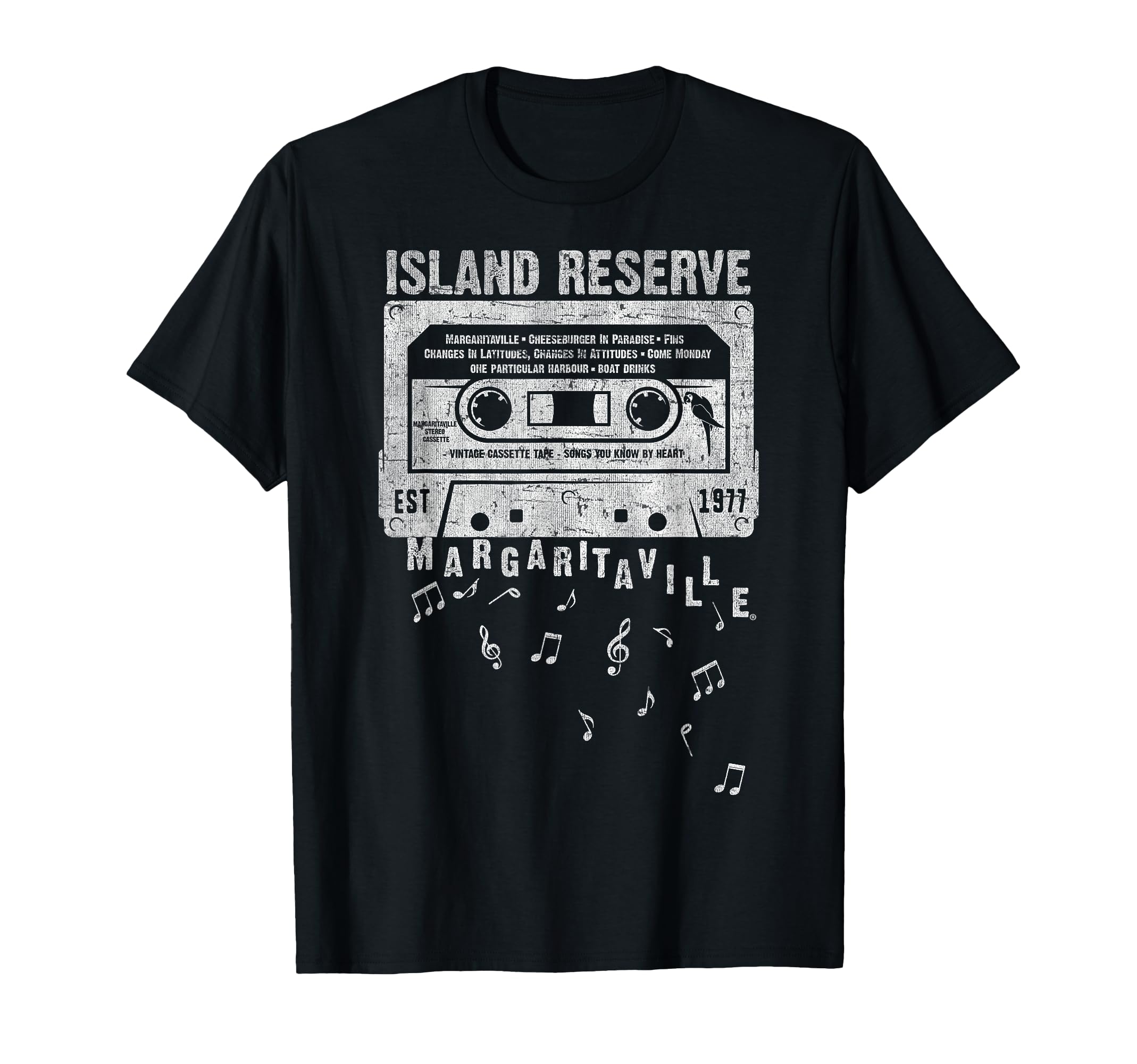 Margaritaville Cassette Tape T-Shirt - Unique Graphic Unisex - T-Shirt, Sweatshirt, Hoodie
