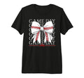 Game Day Vibes Coquette Bow Baseball Mama T-Shirt - Graphic Print Unisex - T-Shirt, Sweatshirt, Hoodie
