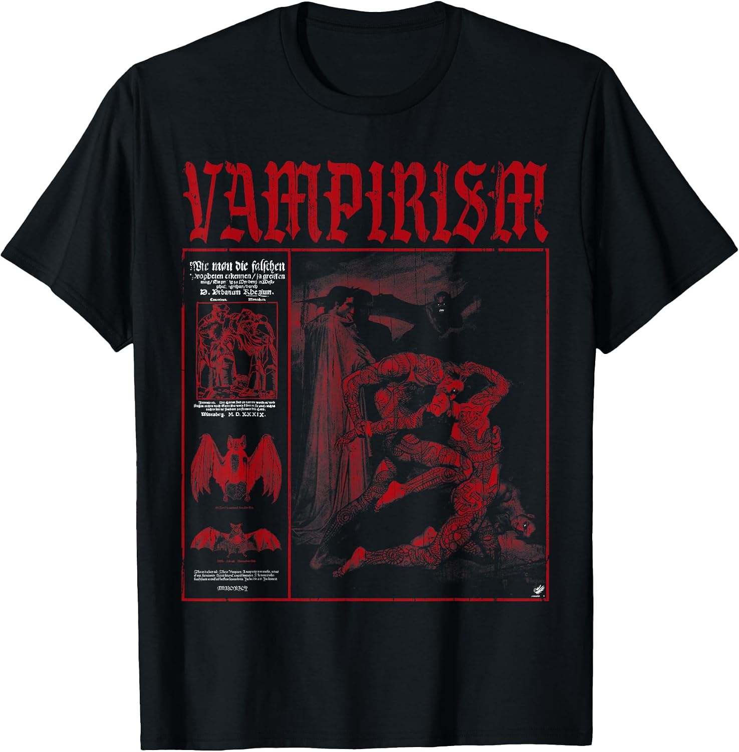 AMZB Y2K Edgy Grunge Alt Goth Satanic Occult - Adult & Kids T-Shirts, Sweatshirts & Hoodies apparel design preview 1
