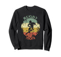 Rugby Mom Distressed Rugby Mama Sweatshirt - Fun Novelty Design for Adults - T-Shirt, Sweatshirt, Hoodie
