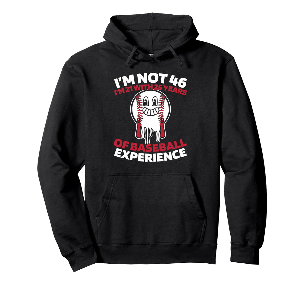46Th Birthday Player Sport Baseballer Hoodie - Unique Graphic Men Women - T-Shirt, Sweatshirt, Hoodie
