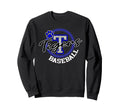 Tigers Baseball School Spirit Sweatshirt - Minimalist Print for Adults - T-Shirt, Sweatshirt, Hoodie