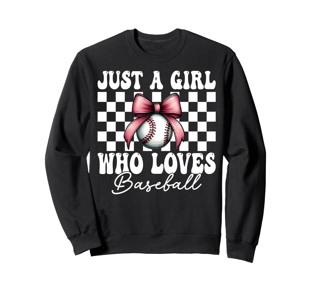 Just Who Loves Baseball Mom Mothers Sweatshirt - Unique Graphic for Adults - T-Shirt, Sweatshirt, Hoodie