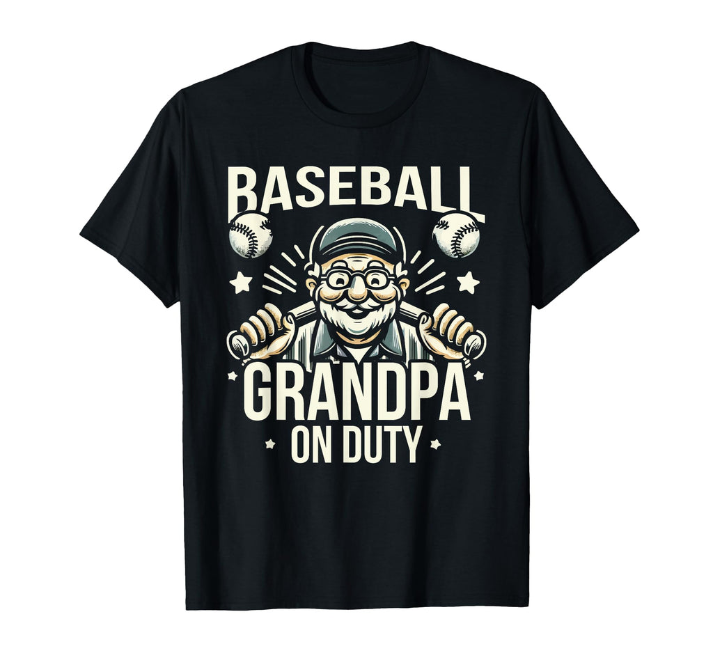 Baseball Grandpa Grandfather Gramps T-Shirt - Custom Art Print Unisex - T-Shirt, Sweatshirt, Hoodie
