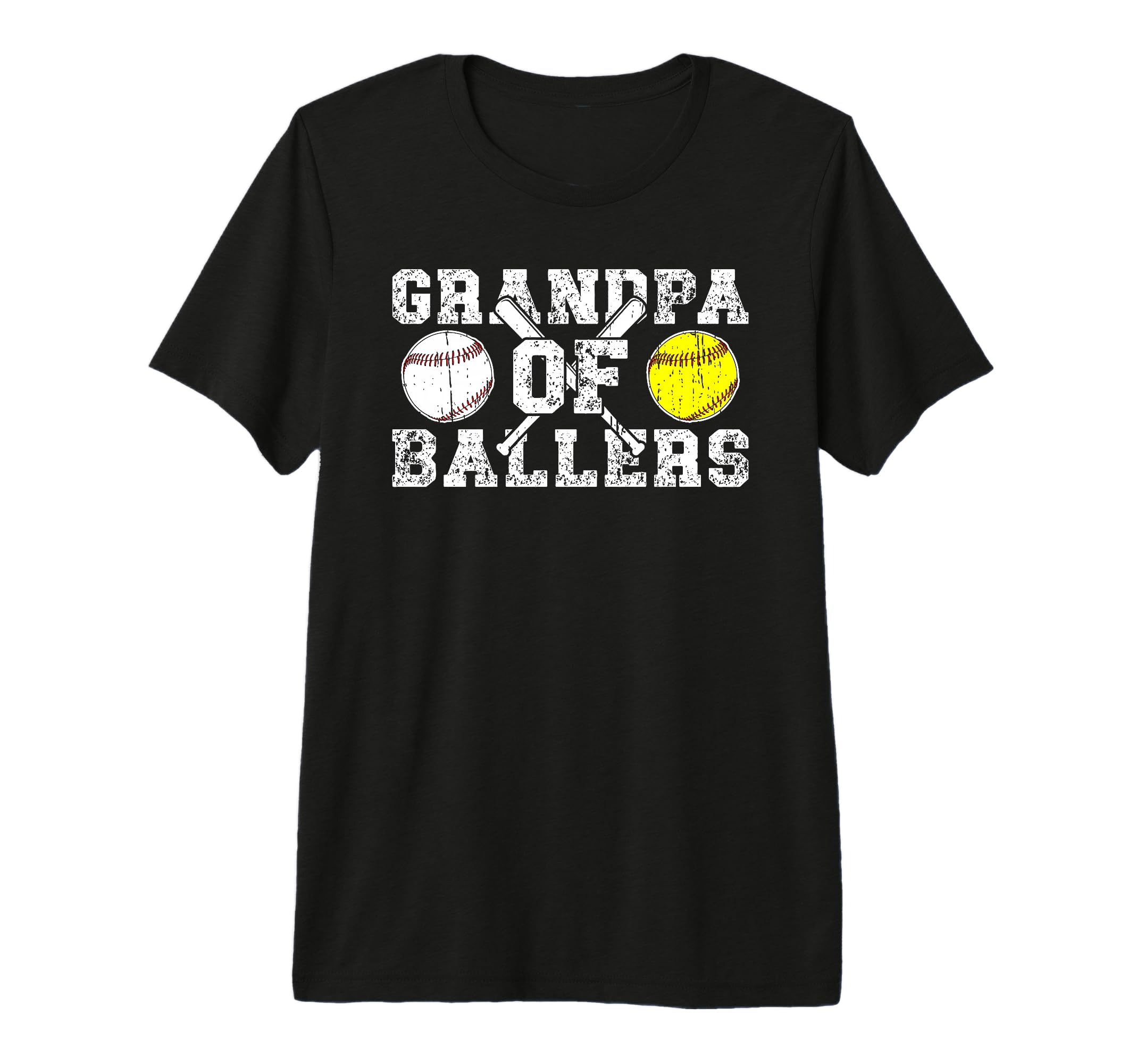 Mens Grandpa Ballers Softball Baseball T-Shirt - Trendy Graphic Unisex - T-Shirt, Sweatshirt, Hoodie
