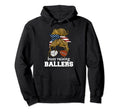 Volleyball And Football Mom Usa Busy Hoodie - Fun Novelty Design Unisex - T-Shirt, Sweatshirt, Hoodie