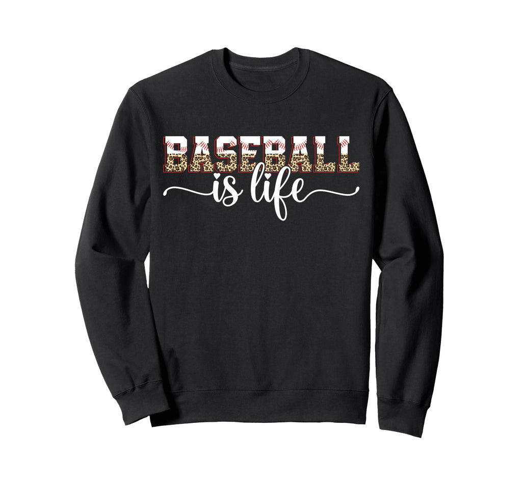 Baseball Is Life Sweatshirt - Custom Art Print for Adults - T-Shirt, Sweatshirt, Hoodie