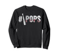 Number One Baseball Pops Fathers Day Sweatshirt - Trendy Graphic Unisex - T-Shirt, Sweatshirt, Hoodie