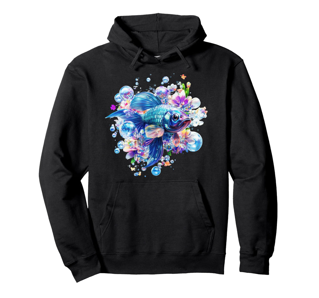 Frutiger Aero Y2K Fish Hoodie - Custom Art Print Men Women - T-Shirt, Sweatshirt, Hoodie