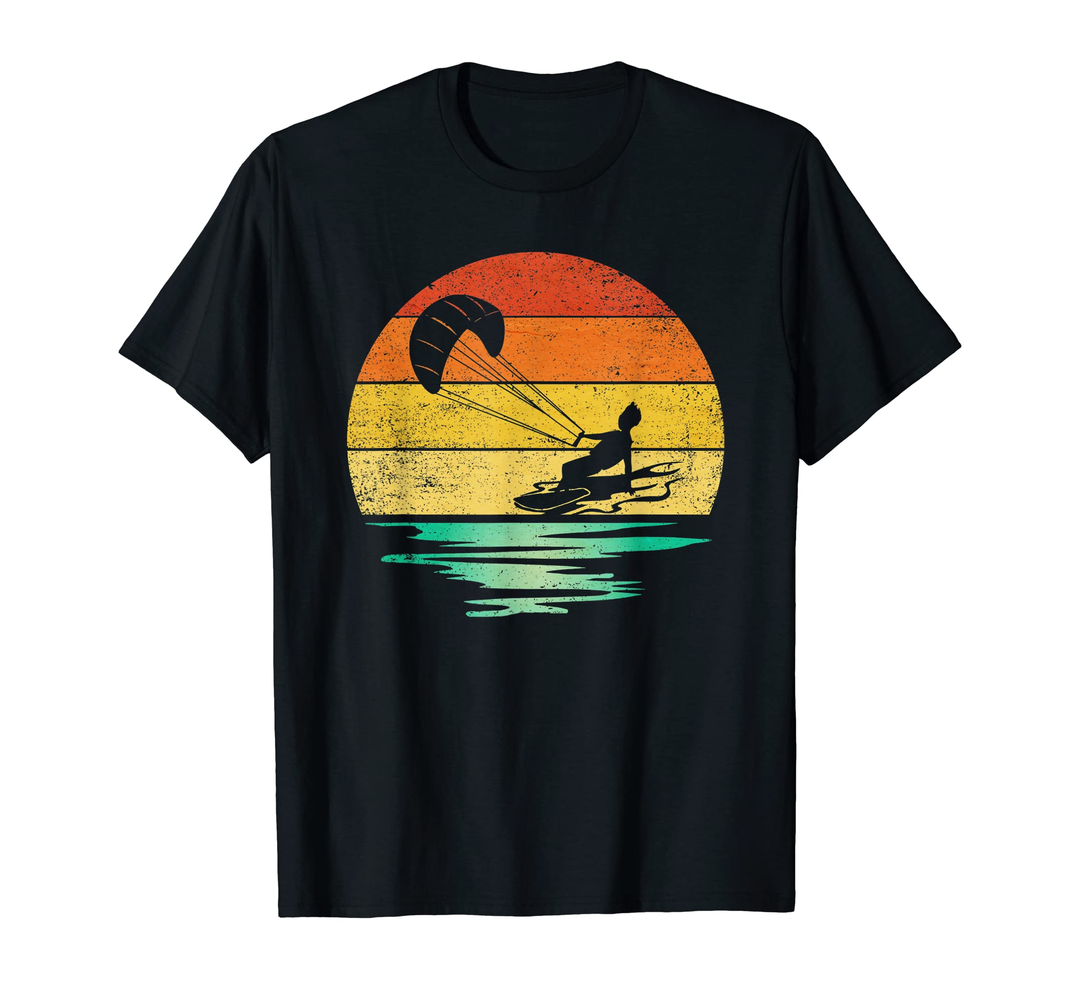 Kiteboarding Sunset Kiteboarding T-Shirt - Trendy Graphic for Adults - T-Shirt, Sweatshirt, Hoodie