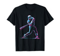 Neon Baseball Player Swinging Drip T-Shirt - Custom Art Print for Adults - T-Shirt, Sweatshirt, Hoodie