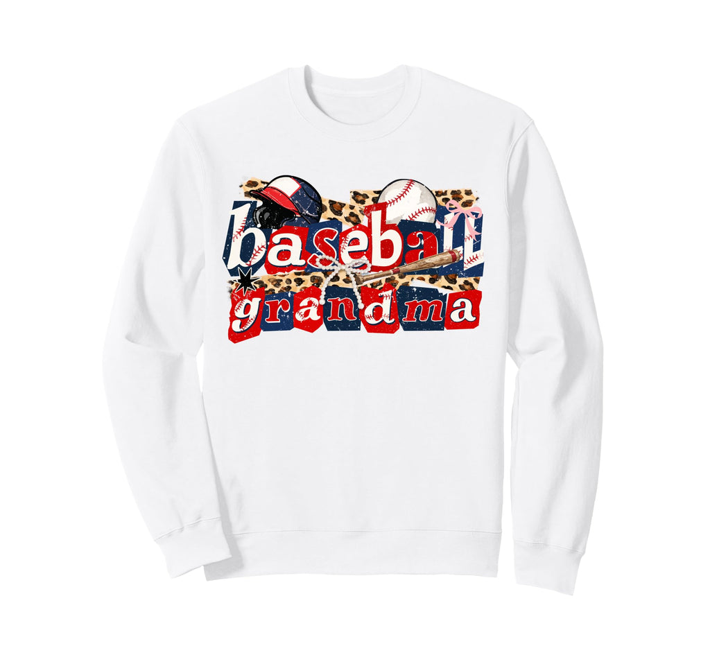 Baseball Grandma Coquette Bow Sweatshirt - Custom Art Print Men Women - T-Shirt, Sweatshirt, Hoodie