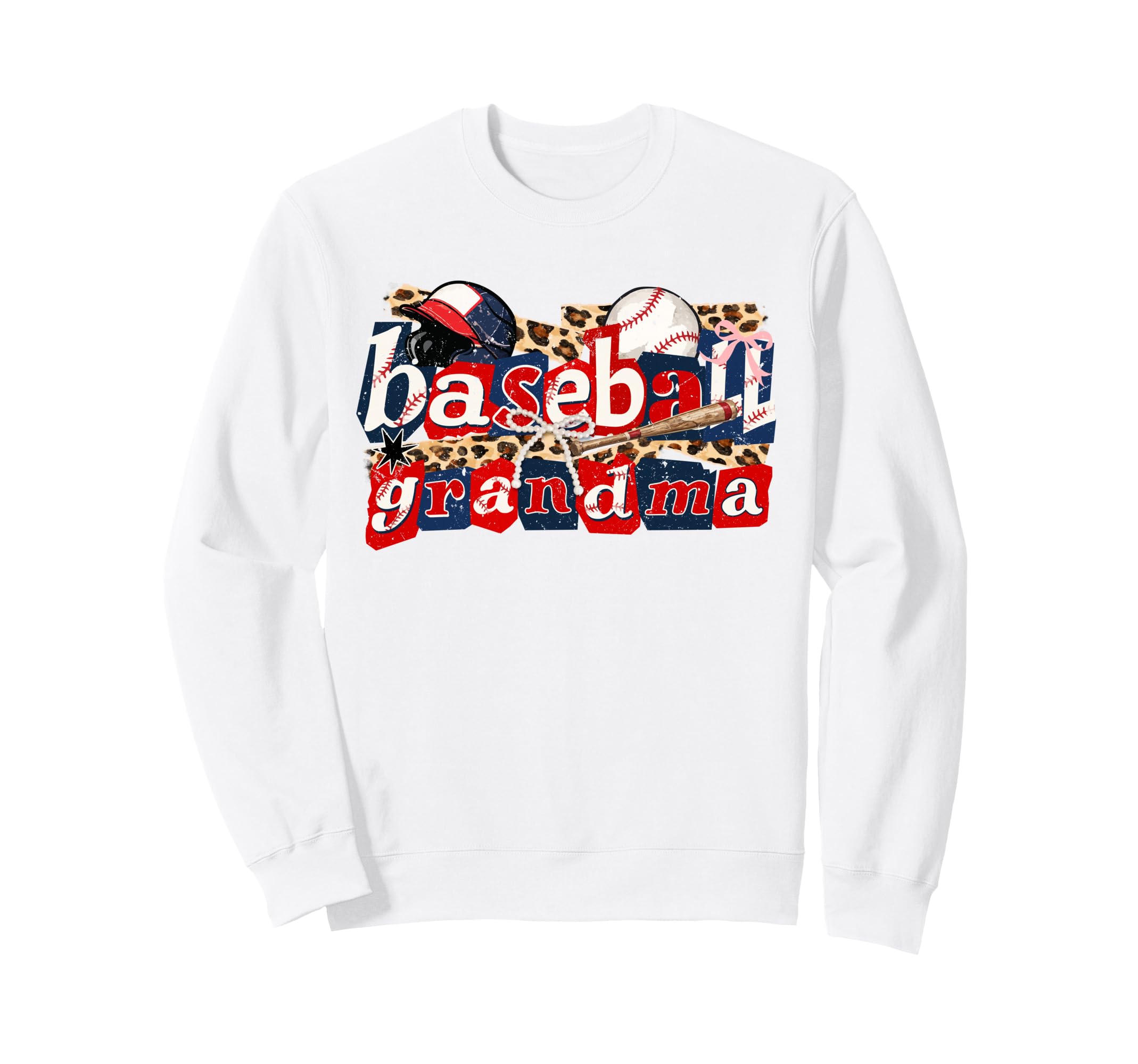 Baseball Grandma Coquette Bow Sweatshirt - Custom Art Print Men Women - T-Shirt, Sweatshirt, Hoodie