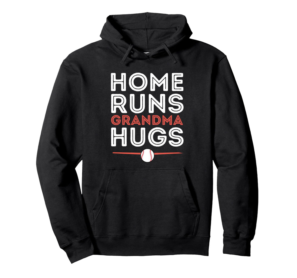 Baseball Homeruns Grandma Hugs Family Hoodie - Aesthetic Graphic Men Women - T-Shirt, Sweatshirt, Hoodie
