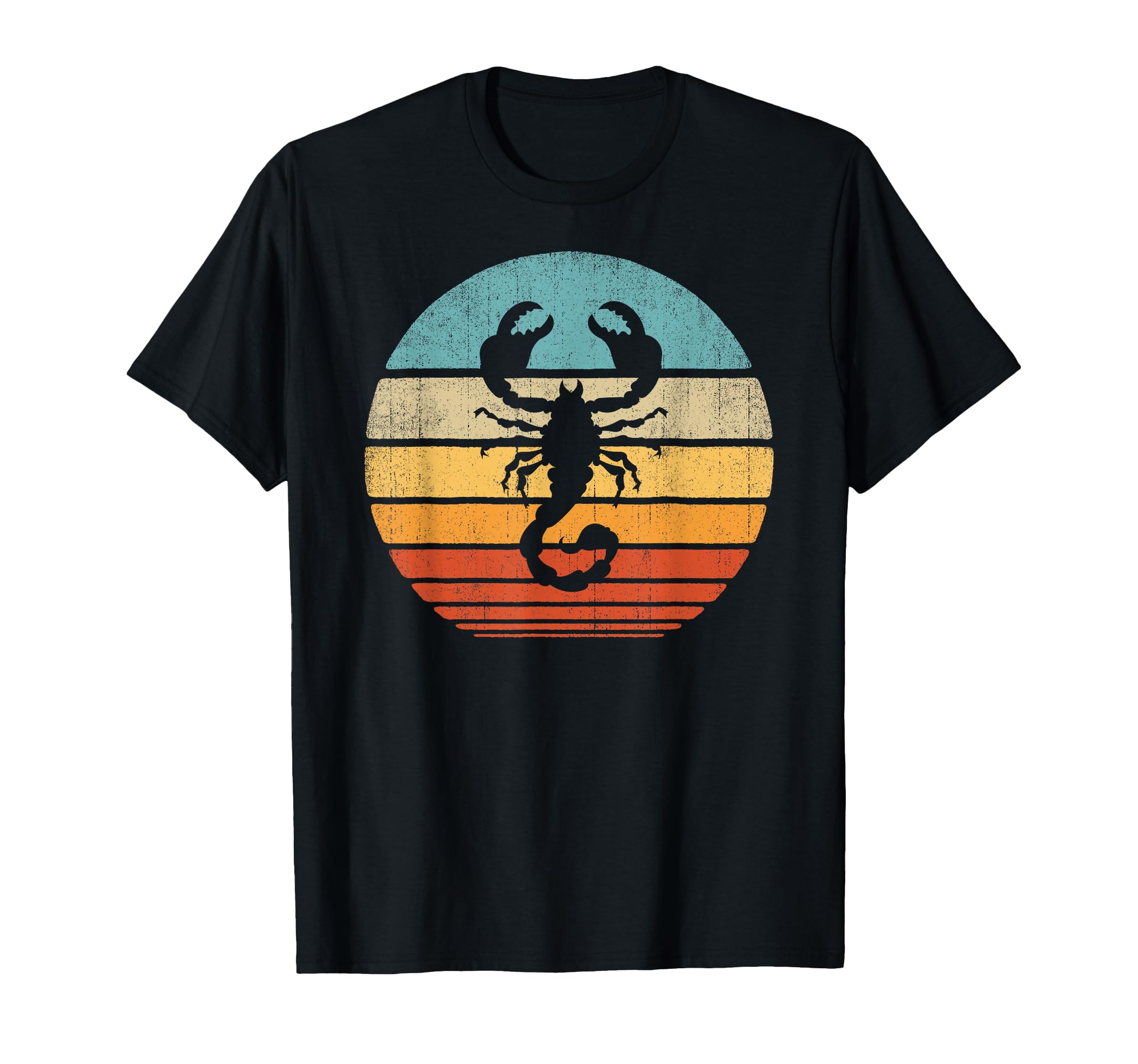 Scorpion 70S Sunset Insect Zodiac T-Shirt - Unique Graphic Unisex - T-Shirt, Sweatshirt, Hoodie