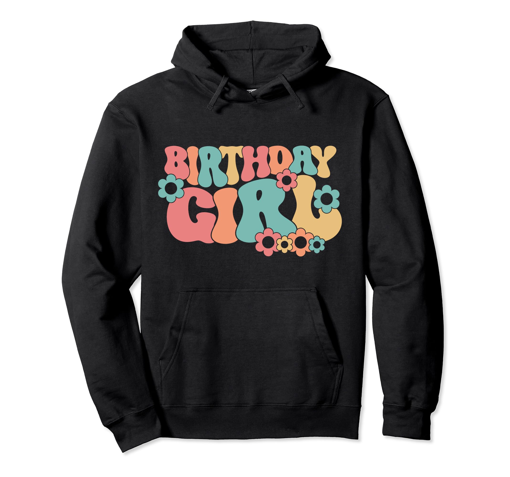 Groovy Birthday Party Boho Hippie Wavy Hoodie - Unique Graphic Men Women - T-Shirt, Sweatshirt, Hoodie