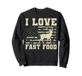I Love Fast Food Diner Burgers Sweatshirt - Novelty Apparel Men Women - T-Shirt, Sweatshirt, Hoodie