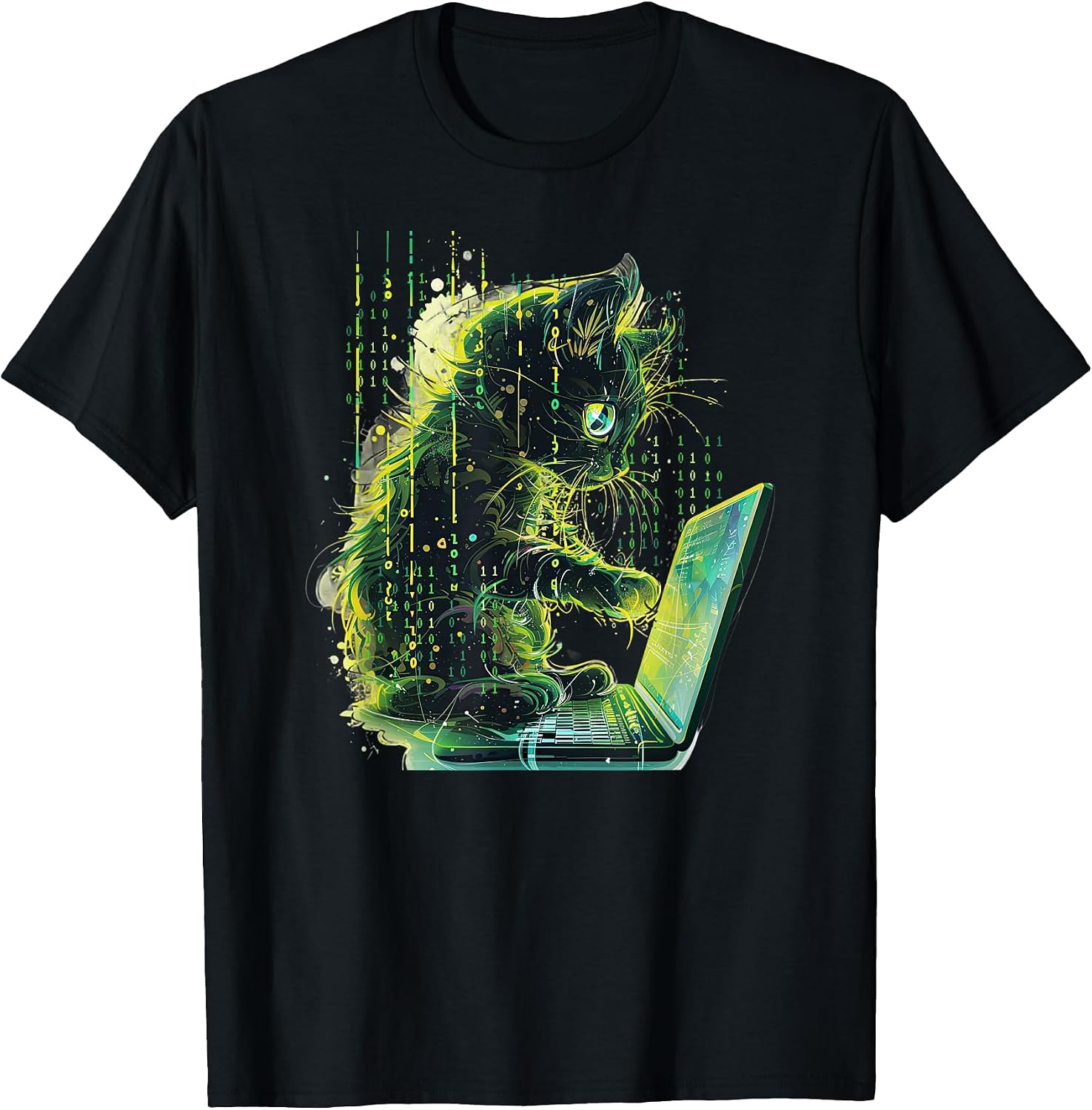 Cat Coder Computer Science Debugging Designs - Adult & Kids T-Shirts, Sweatshirts & Hoodies apparel design preview 1