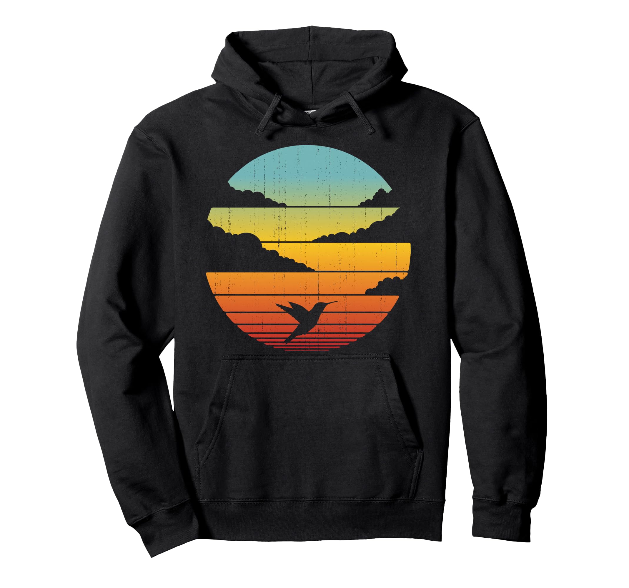 Hummingbird 60S 70S Gifts Bird Lover Hoodie - Novelty Apparel Unisex - T-Shirt, Sweatshirt, Hoodie
