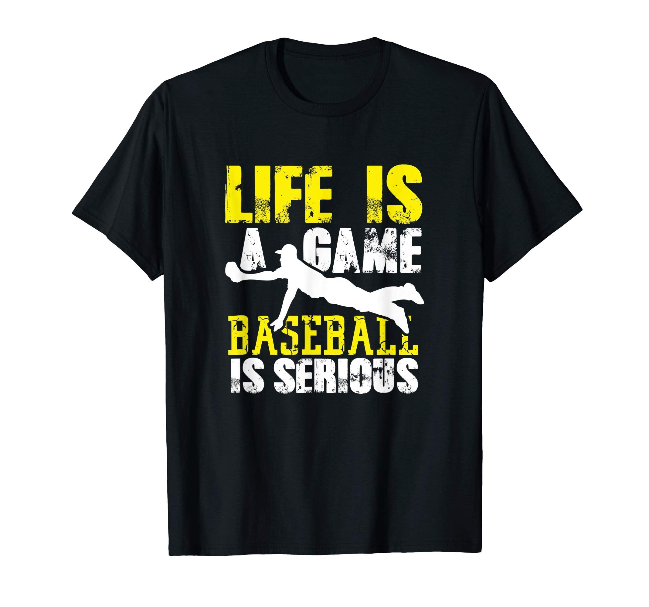 Fun Serious Baseball Player Gift T-Shirt - Casual Everyday Wear Men Women - T-Shirt, Sweatshirt, Hoodie