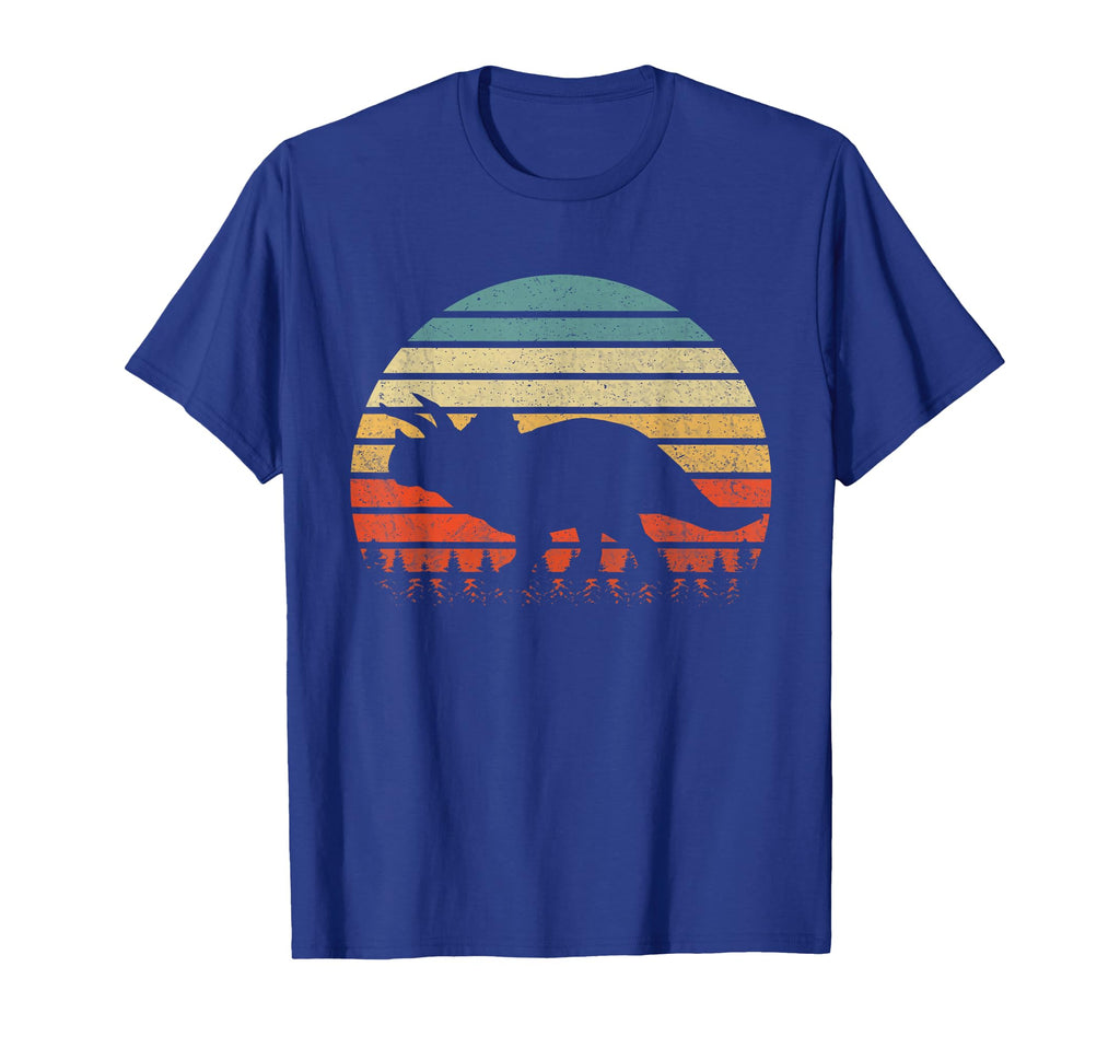 Triceratops Dinosaurus Sunset T-Shirt - Custom Art Print for Adults - T-Shirt, Sweatshirt, Hoodie