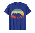 Triceratops Dinosaurus Sunset T-Shirt - Custom Art Print for Adults - T-Shirt, Sweatshirt, Hoodie