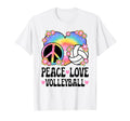 Peace Love Volleyball Lover 60S 70S T-Shirt - Novelty Apparel Unisex - T-Shirt, Sweatshirt, Hoodie