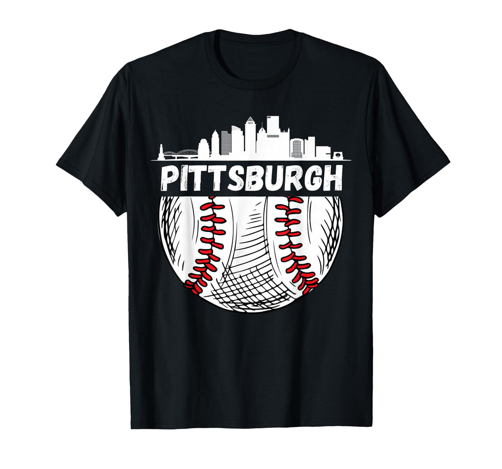 Pittsburgh Baseball Skyline Pittsburgh T-Shirt - Trendy Graphic Men Women - T-Shirt, Sweatshirt, Hoodie