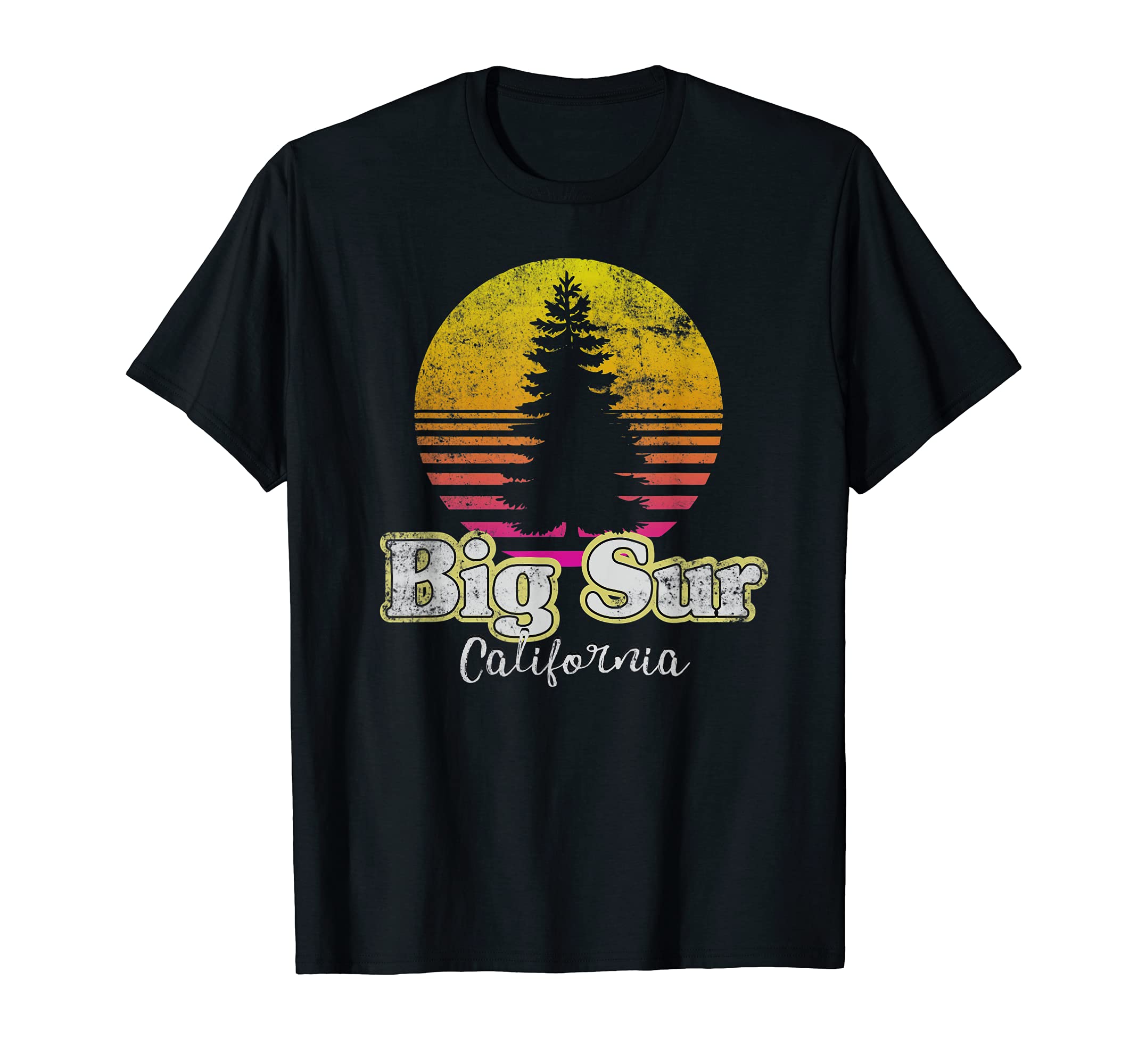 Big Sur Distressed Big Sur T-Shirt - Fun Novelty Design Unisex - T-Shirt, Sweatshirt, Hoodie