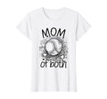 Womens Mom Both Softball Baseball Mama T-Shirt - Trendy Graphic Men Women - T-Shirt, Sweatshirt, Hoodie