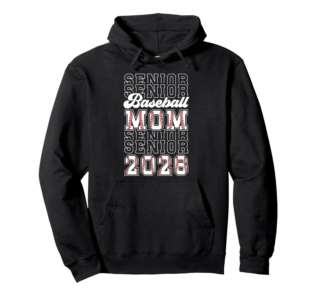 Baseball Senior Mom 2026 Baseball Player Hoodie - Custom Art Print Unisex - T-Shirt, Sweatshirt, Hoodie