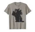 3 Headed Cat Grunge Alt 90S T-Shirt - Casual Everyday Wear for Adults - T-Shirt, Sweatshirt, Hoodie