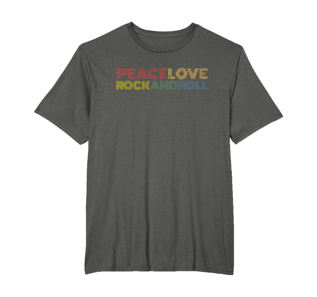 Rock And Roll Peace Love Music T-Shirt - Streetwear Style for Adults - T-Shirt, Sweatshirt, Hoodie