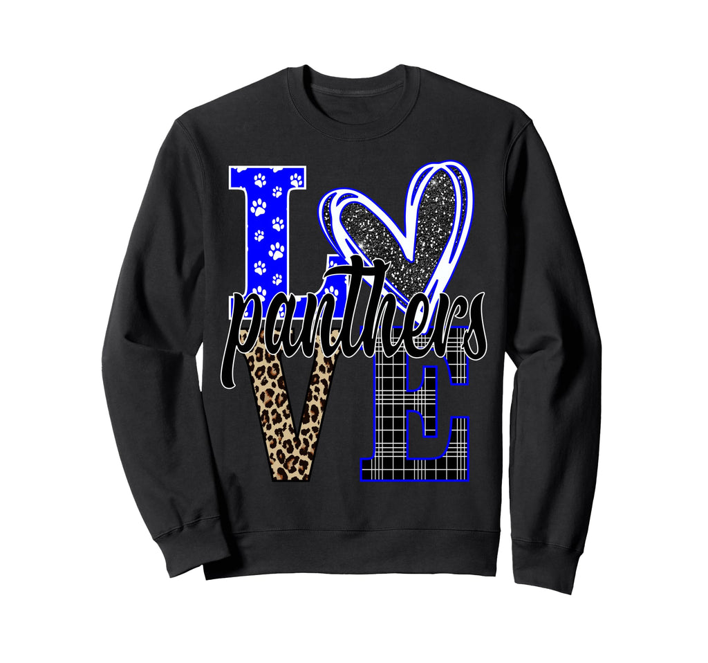 School Spirit Panthers Panther Sweatshirt - Aesthetic Graphic Men Women - T-Shirt, Sweatshirt, Hoodie