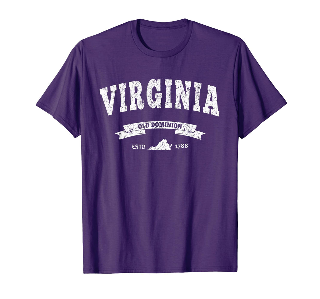 Virginia Distressed Va Old Dominion T-Shirt - Trendy Graphic Unisex - T-Shirt, Sweatshirt, Hoodie