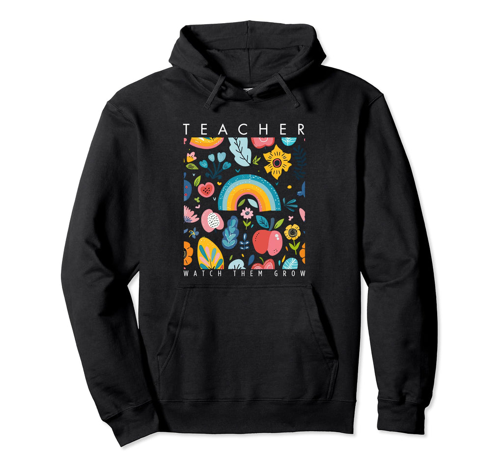 Teacher Boho Wildflower Birth Flower Watch Hoodie - Trendy Graphic Unisex - T-Shirt, Sweatshirt, Hoodie