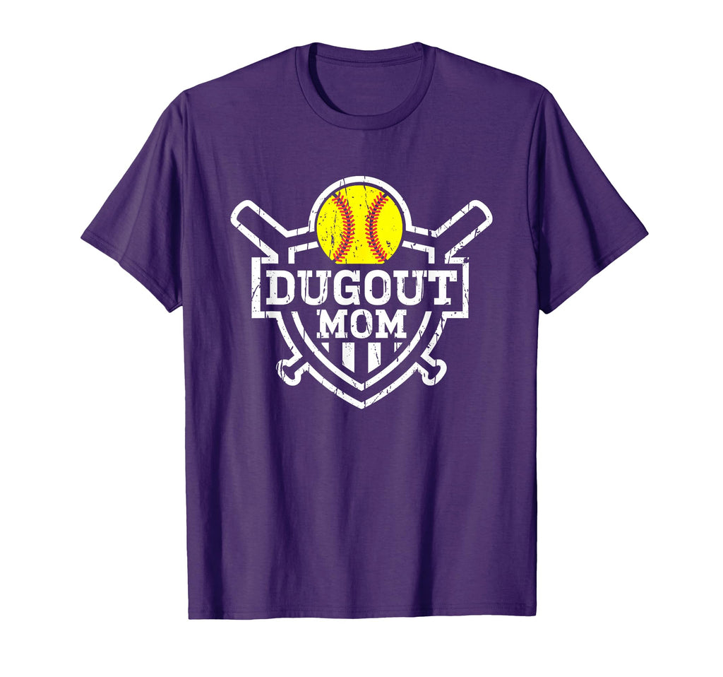 Softball Dugout Mom T-Shirt - Fun Novelty Design Unisex - T-Shirt, Sweatshirt, Hoodie