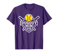 Softball Dugout Mom T-Shirt - Fun Novelty Design Unisex - T-Shirt, Sweatshirt, Hoodie