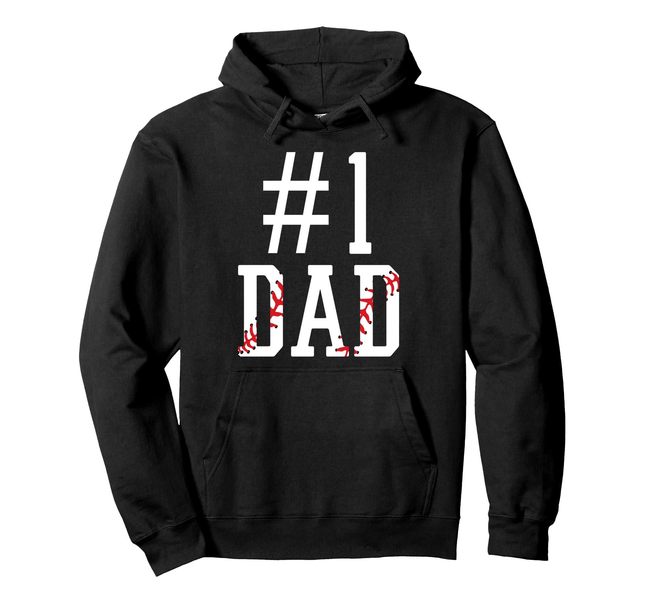 Number One Baseball Dad Joke Hoodie - Fun Novelty Design for Adults - T-Shirt, Sweatshirt, Hoodie