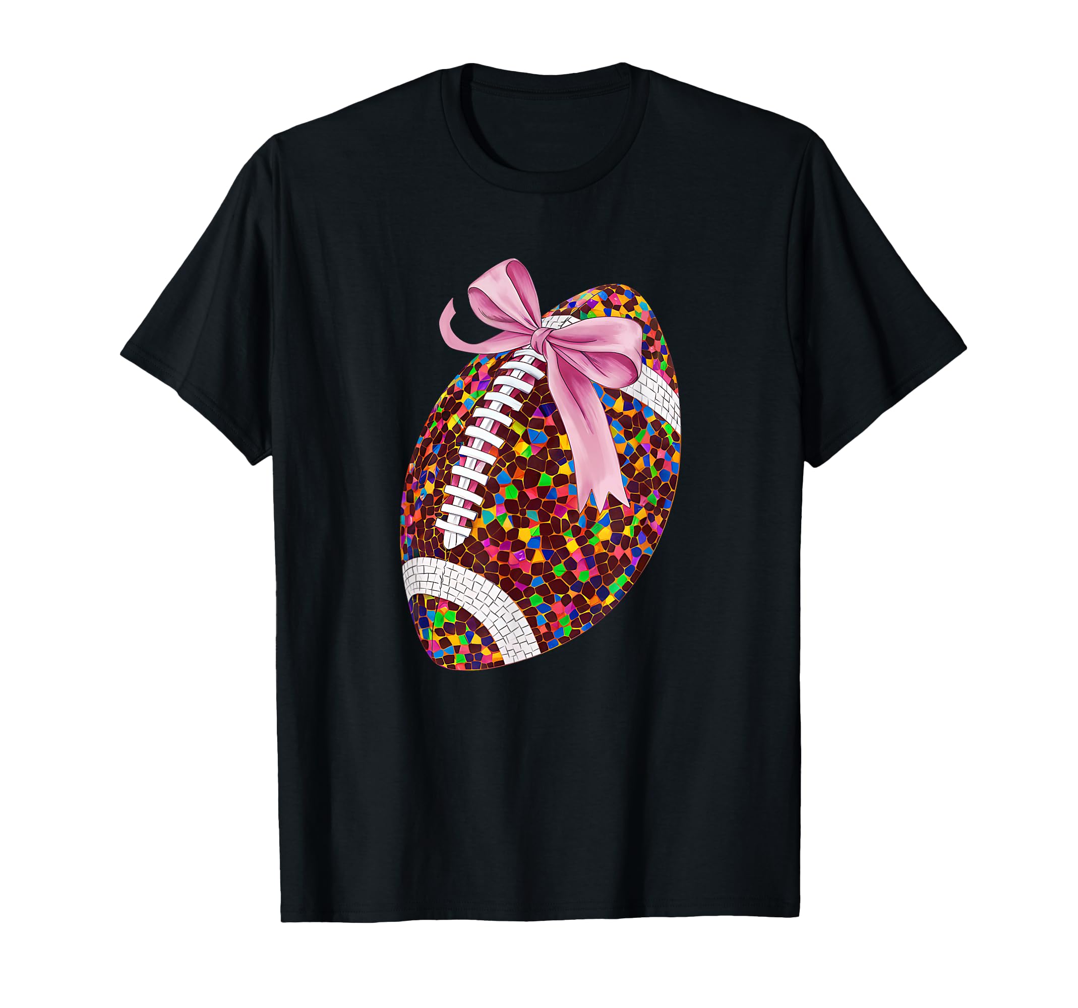 Womens Moms Coquette Bow Football Lover T-Shirt - Aesthetic Graphic Unisex - T-Shirt, Sweatshirt, Hoodie