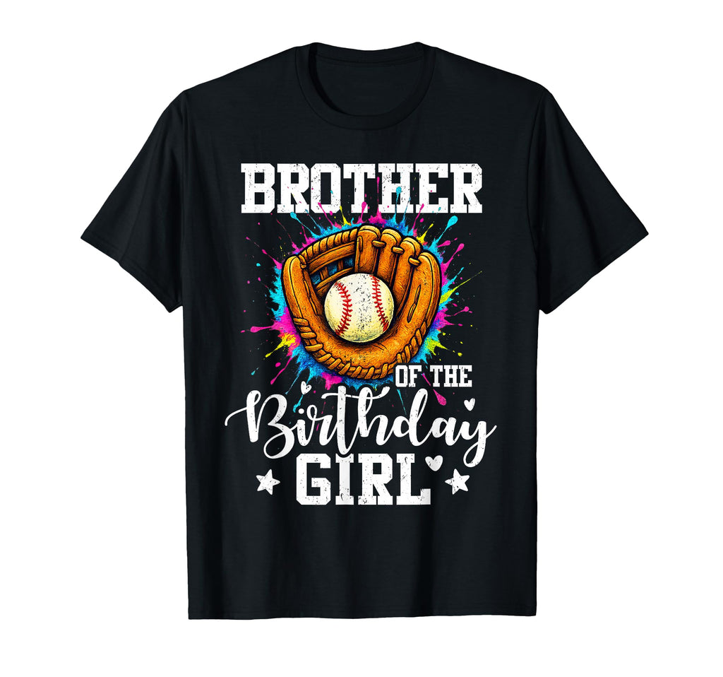 Brother Birthday Baseball Colorful T-Shirt - Minimalist Print for Adults - T-Shirt, Sweatshirt, Hoodie
