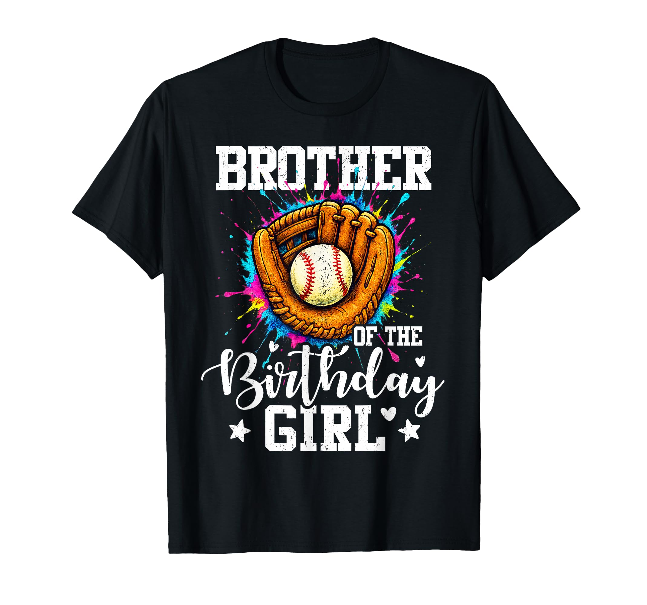 Brother Birthday Baseball Colorful T-Shirt - Minimalist Print for Adults - T-Shirt, Sweatshirt, Hoodie