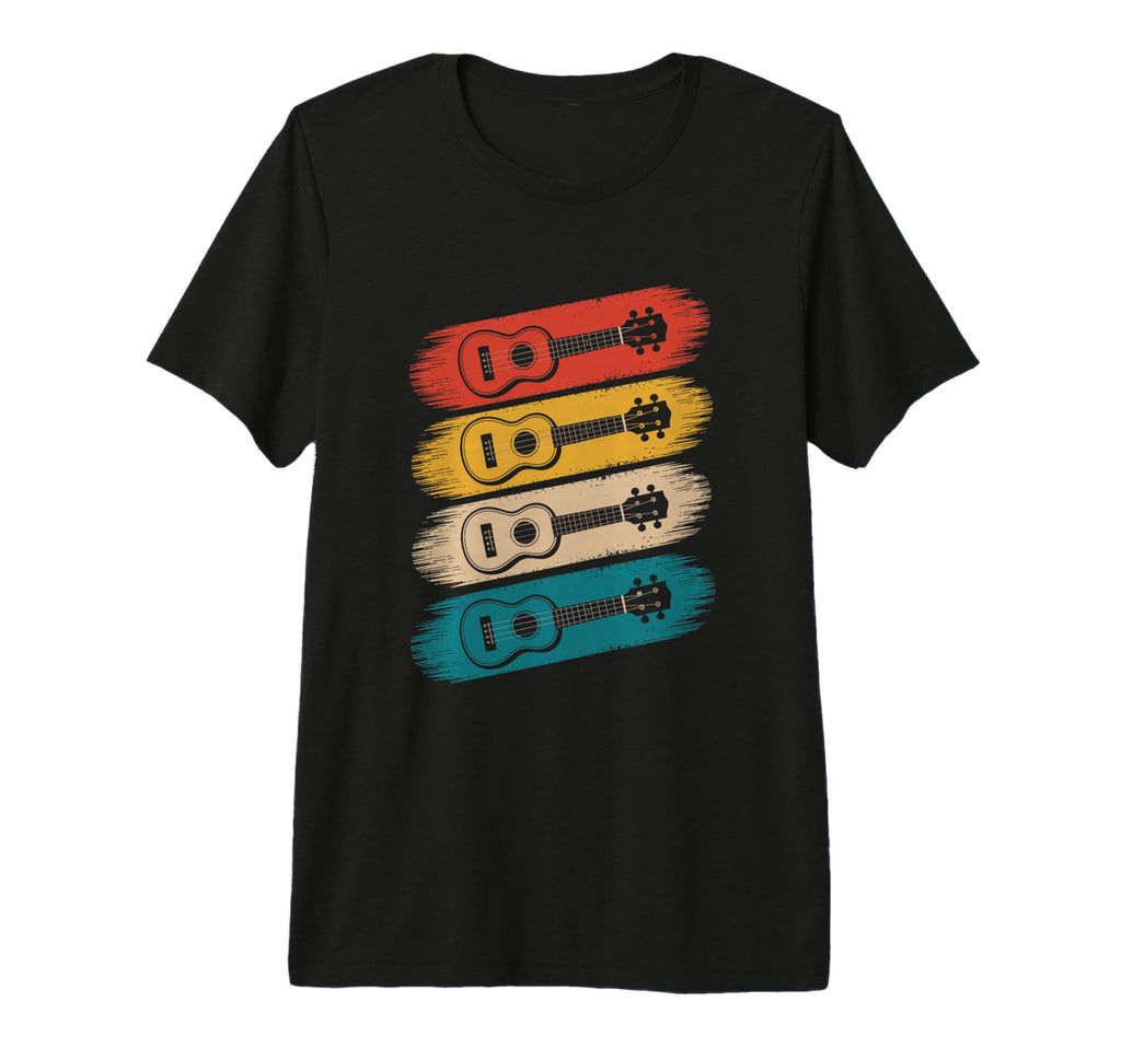Colorful Guitar Guitar Old School T-Shirt - Casual Everyday Wear Men Women - T-Shirt, Sweatshirt, Hoodie